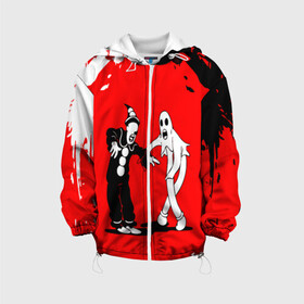 Детская куртка 3D с принтом GHOSTEMANE в Ухте, 100% полиэстер | застежка — молния, подол и капюшон оформлены резинкой с фиксаторами, по бокам — два кармана без застежек, один потайной карман на груди, плотность верхнего слоя — 90 г/м2; плотность флисового подклада — 260 г/м2 | Тематика изображения на принте: 1930 | blackmage | flesh | ghost | ghoste | ghostemane | ghostman | ghostmane | hexada | kreep | mane | mercury | music | nihil | noise | omnis | parv0 | pouya | rap | suicideboys | venom | гостмейн | гостмэйн