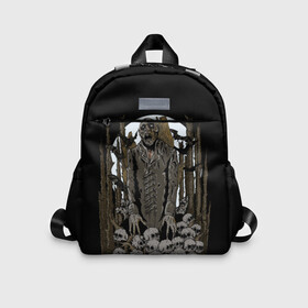 Детский рюкзак 3D с принтом Вампир в Ухте, 100% полиэстер | лямки с регулируемой длиной, сверху петелька, чтобы рюкзак можно было повесить на вешалку. Основное отделение закрывается на молнию, как и внешний карман. Внутри дополнительный карман. По бокам два дополнительных кармашка | dracula | horror | nosferatu | vampire | вампир | влад цепеш | граф дракула | носферату | ужасы