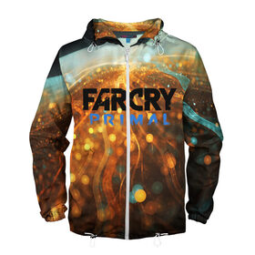 Мужская ветровка 3D с принтом FARCRY:PROMAL (S) в Ухте, 100% полиэстер | подол и капюшон оформлены резинкой с фиксаторами, два кармана без застежек по бокам, один потайной карман на груди | Тематика изображения на принте: far cry | far cry 5 | far cry new dawn | far cry primal | farcry | fc 5 | fc5 | game | new dawn | primal | игры | постапокалипсис | фар край | фар край 5