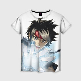 Женская футболка 3D Волшебник воин Орфен: в Ухте, 100% полиэфир ( синтетическое хлопкоподобное полотно) | прямой крой, круглый вырез горловины, длина до линии бедер | anime | sorcerous stabber orphen | аниме | волшебник воин орфен