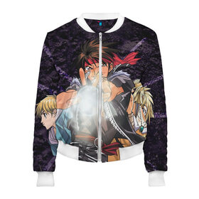 Женский бомбер 3D Волшебник воин Орфен: в Ухте, 100% полиэстер | застегивается на молнию, по бокам два кармана без застежек, мягкие манжеты, по низу бомбера и на воротнике — эластичная резинка | anime | sorcerous stabber orphen | аниме | волшебник воин орфен