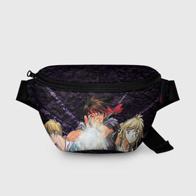 Поясная сумка 3D Волшебник воин Орфен: в Ухте, 100% полиэстер | плотная ткань, ремень с регулируемой длиной, внутри несколько карманов для мелочей, основное отделение и карман с обратной стороны сумки застегиваются на молнию | anime | sorcerous stabber orphen | аниме | волшебник воин орфен