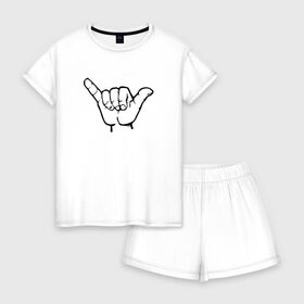 Женская пижама с шортиками хлопок с принтом Sueta в Ухте, 100% хлопок | футболка прямого кроя, шорты свободные с широкой мягкой резинкой | censored | mem | russia | sueta | бунтарь | знак | мем | минимализм | прикол | протест | россия | русский | символ | суета