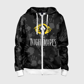 Детская толстовка 3D на молнии с принтом Little Nightmares в Ухте, 100% полиэстер |  манжеты и пояс оформлены широкой мягкой резинкой, двухслойный капюшон со шнурком для регулировки, спереди карманы и застежка-молния
 | bandai namco entertainment | little | little nightmares | nightmares | tarsier studios | маленькие | платформер