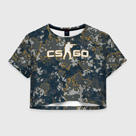 Женская футболка Crop-top 3D CS:GO - Camo: в Ухте, 100% полиэстер | круглая горловина, длина футболки до линии талии, рукава с отворотами | beast | camo | camouflage | counter | counter strike | cs | easy | ez | gg | ggwp | global | go | hyper | kill | offensive | one | shot | strike | зверь | камуфляж | скоростной