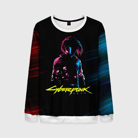 Мужской свитшот 3D с принтом Cyberpunk 2077 в Ухте, 100% полиэстер с мягким внутренним слоем | круглый вырез горловины, мягкая резинка на манжетах и поясе, свободная посадка по фигуре | cyberpunk 2077 | hacker | maelstrom | militech | quadra | samurai | sci fi | technology | trauma team | v | будущее | игра | иероглифы | киану ривз | кибер | киберпанк | киборг | киборги | корпорация | лого | милитек | панк | роботы | самурай | т