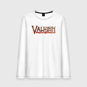 Мужской лонгслив хлопок с принтом Valheim logo в Ухте, 100% хлопок |  | asgard | axe | games | gods | logo | loki | odin | spear | steam | thor | valheim | vikings | war | асгард | боги | вальхейм | викинги | война | игры | копье | лого | локи | один | стим | топор | тор