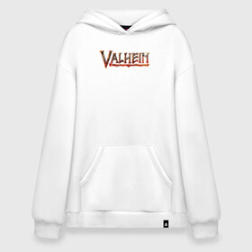 Худи SuperOversize хлопок с принтом Valheim logo в Ухте, 70% хлопок, 30% полиэстер, мягкий начес внутри | карман-кенгуру, эластичная резинка на манжетах и по нижней кромке, двухслойный капюшон
 | asgard | axe | games | gods | logo | loki | odin | spear | steam | thor | valheim | vikings | war | асгард | боги | вальхейм | викинги | война | игры | копье | лого | локи | один | стим | топор | тор