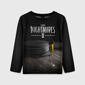 Детский лонгслив 3D с принтом Little Nightmares 2 Шестая в Ухте, 100% полиэстер | длинные рукава, круглый вырез горловины, полуприлегающий силуэт
 | little nightmares | little nightmares 2 | игра | литл нигмарес | литл нигмарес 2 | литл нигхтмарес | литл нигхтмарес 2 | ужас | хоррор | шестая