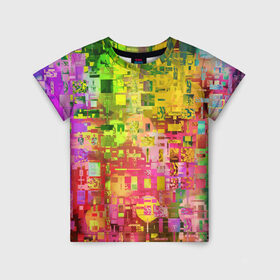 Детская футболка 3D с принтом Системный сбой в Ухте, 100% гипоаллергенный полиэфир | прямой крой, круглый вырез горловины, длина до линии бедер, чуть спущенное плечо, ткань немного тянется | art | casual | абстракция | арт | глитч | искусство | краски | минимализм | смешение | текстура