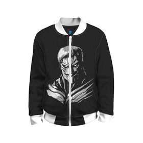 Детский бомбер 3D с принтом Атака Титанов в Ухте, 100% полиэстер | застегивается на молнию, по бокам два кармана без застежек, мягкие манжеты, по низу бомбера и на воротнике — эластичная резинка | anime | attack | kyojin | manga | no | of | on | shingeki | titan | titans | аниме | армин | атака | бертольд | колосс | колоссальный | манга | микаса | райнер | титан | титанов | титаны | энни