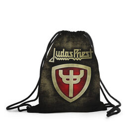 Рюкзак-мешок 3D с принтом JUDAS PRIEST в Ухте, 100% полиэстер | плотность ткани — 200 г/м2, размер — 35 х 45 см; лямки — толстые шнурки, застежка на шнуровке, без карманов и подкладки | heavy metal | judas priest | metal | metal gods | группы | джудас прист | метал | роб хэлфорд | хард рок | хеви метал