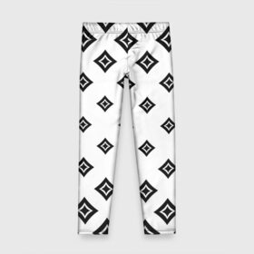 Детские леггинсы 3D с принтом Ромб в ромбе в Ухте, полиэстер 85%, спандекс 15% | эластичный пояс, зауженный крой | art | casual | арт | искусство | минимализм | ромб | структура | текстура