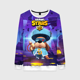 Женский свитшот 3D с принтом Генерал Гавс brawl stars в Ухте, 100% полиэстер с мягким внутренним слоем | круглый вырез горловины, мягкая резинка на манжетах и поясе, свободная посадка по фигуре | brawl | brawl stars | brawlstars | brawl_stars | jessie | бравл | бравлер руффс | бравлстарс | генерал гавс