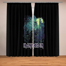 Фотошторы с принтом IRON MAIDEN в Ухте, Блэкаут (светозащита 90%) / Габардин (светозащита 40% | 2 полотна шириной по 145 см; Высота 200-300 см; Крепление: шторная лента (на крючки); | black | dark | death | fantasy | hardcore | heavy metal | iron maiden | metal | music | rock | skuul | usa | метал | музыка | рок | скелет | фентези | череп | черный