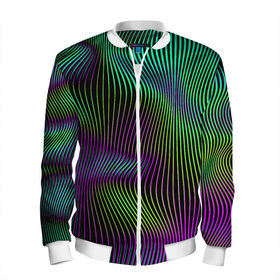 Мужской бомбер 3D Современная абстракция: в Ухте, 100% полиэстер | застегивается на молнию, по бокам два кармана без застежек, по низу бомбера и на воротнике - эластичная резинка | абстракция | арт | геометрия | градиент | линии | полосы
