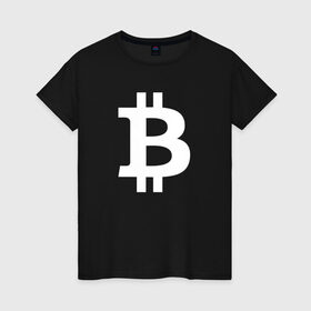 Женская футболка хлопок с принтом БИТКОИН BITCOIN в Ухте, 100% хлопок | прямой крой, круглый вырез горловины, длина до линии бедер, слегка спущенное плечо | bitcoin | blockchain | btc | cardano | crypto | ethereum | polkadot | tether | xrp | бинанс | биткоин | блокчейн | валюта | деньги | криптовалюта | майнер | майнинг | цифровая валюта | цифровое золото | эфир