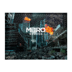 Обложка для студенческого билета с принтом Metro Exodus в Ухте, натуральная кожа | Размер: 11*8 см; Печать на всей внешней стороне | 2033 | exodus | metro | metro 2033 | metro exodus | stalker | апокалипсис | диггер | дигеры | метро | разрушка | эпидемия