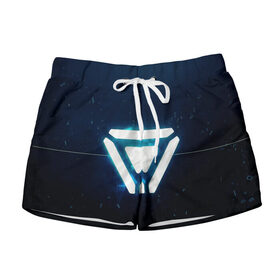 Женские шорты 3D Project: в Ухте, 100% полиэстер | прямой крой, два кармана без застежек по бокам. Мягкая трикотажная резинка на поясе, внутри которой широкие завязки. Длина до середины бедра | league of legends | riot games | образы | проекты | эмблема