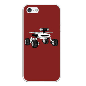 Чехол для iPhone 5/5S матовый с принтом Марсоход в Ухте, Силикон | Область печати: задняя сторона чехла, без боковых панелей | elon | helicopter | mars | musk | nasa. ingenuity | perseverance | rover | вертолет | изобретательность | илон | марс | марсоход | маск | наса | настойчивость