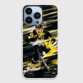 Чехол для iPhone 13 Pro с принтом ЕВГЕНИЙ МАЛКИН в Ухте,  |  | Тематика изображения на принте: 71 | gino | hockey | ice | malkin | nhl | pitsburg | sport | usa | winter | джино | евгений | малкин | нхл | пингвинз | питсбург | спорт | хоккей