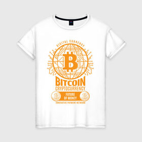 Женская футболка хлопок с принтом BITCOIN КРИПТОВАЛЮТА (Z) в Ухте, 100% хлопок | прямой крой, круглый вырез горловины, длина до линии бедер, слегка спущенное плечо | binance coin | bitcoin | blockchain | btc | cardano | crypto | ethereum | litecoin | polkadot | tether | xrp | биткоин | блокчейн | валюта | деньги | криптовалюта | майнер | майнинг | цифровая валюта | цифровое золото | эфир