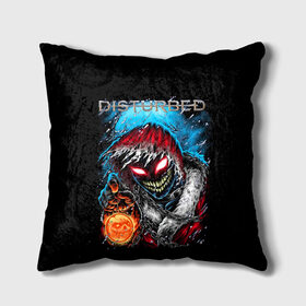 Подушка 3D с принтом Disturbed в Ухте, наволочка – 100% полиэстер, наполнитель – холлофайбер (легкий наполнитель, не вызывает аллергию). | состоит из подушки и наволочки. Наволочка на молнии, легко снимается для стирки | Тематика изображения на принте: asylum | disturbed | heavy metal | immortalized | the guy | the lost children | группы | метал | рок
