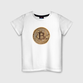 Детская футболка хлопок с принтом БИТКОИН (НА СПИНЕ) в Ухте, 100% хлопок | круглый вырез горловины, полуприлегающий силуэт, длина до линии бедер | bitcoin | blockchain | btc | cardano | crypto | ethereum | polkadot | tether | xrp | бинанс | биткоин | блокчейн | валюта | деньги | криптовалюта | майнер | майнинг | цифровая валюта | цифровое золото | эфир
