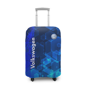 Чехол для чемодана 3D с принтом Volkswagen в Ухте, 86% полиэфир, 14% спандекс | двустороннее нанесение принта, прорези для ручек и колес | auto | sport | volkswagen | авто | автомобили | автомобиль | автомобильные | бренд | внедорожники | легковые | марка | пикапы | спорт