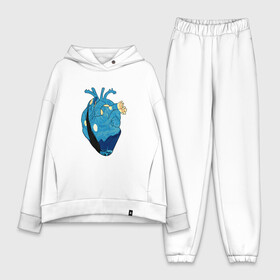 Женский костюм хлопок Oversize с принтом Сердце художника в Ухте,  |  | heart | van gogh | абстракция | ван гог | живопись | звездная ночь | искусство | картина | краски | медицина | органы | рисунок | сердечко | сердце | текстуры | художник