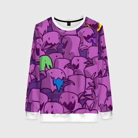 Женский свитшот 3D ПикачушкА: в Ухте, 100% полиэстер с мягким внутренним слоем | круглый вырез горловины, мягкая резинка на манжетах и поясе, свободная посадка по фигуре | purple | star crafts | зеленый | зубы | пикачу | уши | фиолетовый | чудики