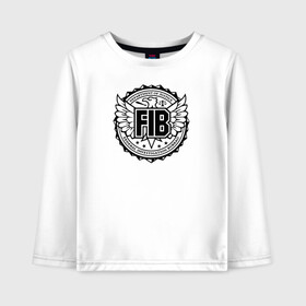 Детский лонгслив хлопок с принтом FIB Grand Theft Auto в Ухте, 100% хлопок | круглый вырез горловины, полуприлегающий силуэт, длина до линии бедер | Тематика изображения на принте: 4 | 5 | five | games | grand theft auto | gta | gta v | los santos | online | rockstar | san andreas | великое авто воровство | гта | гташка | игры | логотип | лос сантос | майкл | мафия | ограбление | онлайн | пеф | рокстар | самп | сан андреас 