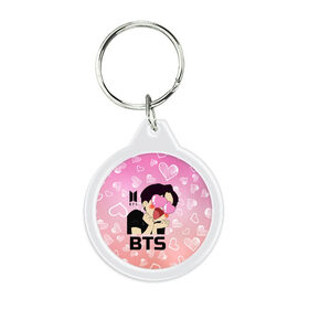 Брелок круглый с принтом BTS в Ухте, пластик и полированная сталь | круглая форма, металлическое крепление в виде кольца | bts | k pop | kpop | rm | аниме | бтс | ви | джей хоуп | джонгук | кпоп | сюга | чимин | чин | япония