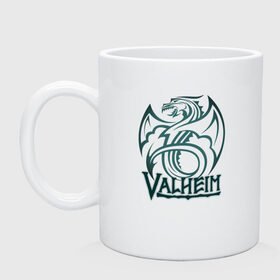Кружка керамическая с принтом Valheim Dragon в Ухте, керамика | объем — 330 мл, диаметр — 80 мм. Принт наносится на бока кружки, можно сделать два разных изображения | Тематика изображения на принте: fantasy | mmo | valheim | valve | валхейм | вальхейм | викинги | выживалка | игра | королевская битва | ммо | ролевая игра | фэнтази