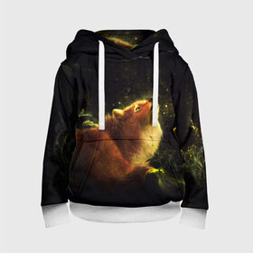 Детская толстовка 3D с принтом Лисица в Ухте, 100% полиэстер | двухслойный капюшон со шнурком для регулировки, мягкие манжеты на рукавах и по низу толстовки, спереди карман-кенгуру с мягким внутренним слоем | fox | foxy | животное | звери | лиса | лисенок | лисичка | милая | рыжая | фокс