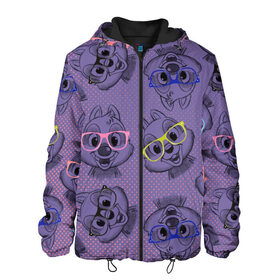 Мужская куртка 3D с принтом Chip n Dale в Ухте, ткань верха — 100% полиэстер, подклад — флис | прямой крой, подол и капюшон оформлены резинкой с фиксаторами, два кармана без застежек по бокам, один большой потайной карман на груди. Карман на груди застегивается на липучку | Тематика изображения на принте: chip | dale | vdzajul | дейл | помощь | спешат | чип