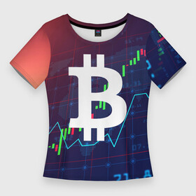 Женская футболка 3D Slim с принтом БИТКОИН  BITCOIN в Ухте,  |  | bitcoin | blockchain | btc | cardano | crypto | ethereum | polkadot | tether | xrp | бинанс | биткоин | блокчейн | валюта | деньги | криптовалюта | майнер | майнинг | цифровая валюта | цифровое золото | эфир