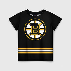 Детская футболка 3D Бостон Брюинз (Форма1): в Ухте, 100% гипоаллергенный полиэфир | прямой крой, круглый вырез горловины, длина до линии бедер, чуть спущенное плечо, ткань немного тянется | nhl | бостон брюинз | бостон брюинз форма | нхл | хоккей
