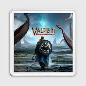 Магнит 55*55 с принтом Valheim в Ухте, Пластик | Размер: 65*65 мм; Размер печати: 55*55 мм | Тематика изображения на принте: fantasy | mmo | normanni | valheim | valve | viking | vikingar | vikingene | vikinger | vikings | валхейм | вальгалла | вальх | вальхалла | вальхейм | варяги | викинг | викинги | выживалка | игра | королевская битва | ммо | норман | рагнарек | р