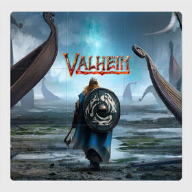 Магнитный плакат 3Х3 с принтом Valheim в Ухте, Полимерный материал с магнитным слоем | 9 деталей размером 9*9 см | Тематика изображения на принте: fantasy | mmo | normanni | valheim | valve | viking | vikingar | vikingene | vikinger | vikings | валхейм | вальгалла | вальх | вальхалла | вальхейм | варяги | викинг | викинги | выживалка | игра | королевская битва | ммо | норман | рагнарек | р