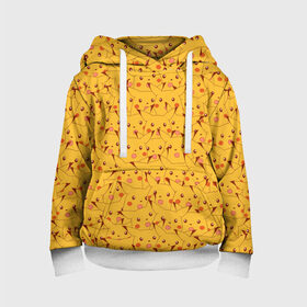 Детская толстовка 3D с принтом Пикачу в Ухте, 100% полиэстер | двухслойный капюшон со шнурком для регулировки, мягкие манжеты на рукавах и по низу толстовки, спереди карман-кенгуру с мягким внутренним слоем | Тематика изображения на принте: anime | pika | pikachu | pikachu what | pokemon | pokemon go | аниме | анимэ | пика | пикачу | пикачу мем | покемон | япония | японский