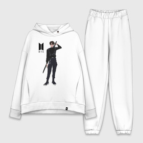 Женский костюм хлопок Oversize с принтом BTS в Ухте,  |  | bts | k pop | kpop | rm | аниме | бтс | ви | джей хоуп | джонгук | кпоп | сюга | чимин | чин | япония