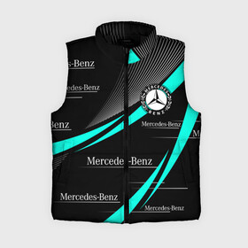 Женский жилет утепленный 3D с принтом MERCEDES BENZ АКВАМАРИНОВЫЙ в Ухте,  |  | amg | auto | car | mercedes | mercedes benz | mercedes c | mercedes e | mercedes s | sport car. | авто | автомобиль | амг | гелендваген | мерс | мерседес | спорт