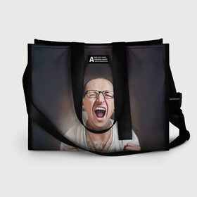 Сумка-шоппер 3D с принтом ЧЕСТЕР в Ухте, 100% полиэстер | застегивается на металлическую кнопку; внутренний карман застегивается на молнию. Стенки укреплены специальным мягким материалом, чтобы защитить содержимое от несильных ударов
 | bennington | chester | linkin park | rock | беннингтон | линкин парк | рок | честер