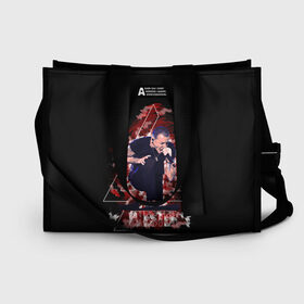 Сумка-шоппер 3D с принтом CHESTER в Ухте, 100% полиэстер | застегивается на металлическую кнопку; внутренний карман застегивается на молнию. Стенки укреплены специальным мягким материалом, чтобы защитить содержимое от несильных ударов
 | bennington | chester | linkin park | rock | беннингтон | линкин парк | рок | честер