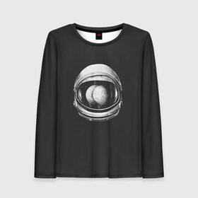 Женский лонгслив 3D с принтом Asstronaut в Ухте, 100% полиэстер | длинные рукава, круглый вырез горловины, полуприлегающий силуэт | drift | drifting | float | floating | galaxy | milky | moon | planet | ship | space | spaceship | star | suit | surfing | to | travel | way | галактика | дрейф | звезда | корабль | космический | космонавт | космос | луна | млечный | планета | путешествие 