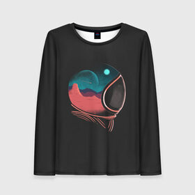 Женский лонгслив 3D с принтом Космическое приключение в Ухте, 100% полиэстер | длинные рукава, круглый вырез горловины, полуприлегающий силуэт | drift | drifting | float | floating | galaxy | milky | moon | planet | ship | space | spaceship | star | suit | surfing | to | travel | way | галактика | дрейф | звезда | корабль | космический | космонавт | космос | луна | млечный | планета | путешествие 