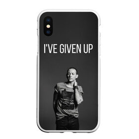 Чехол для iPhone XS Max матовый Given Up: в Ухте, Силикон | Область печати: задняя сторона чехла, без боковых панелей | bennington | chester | linkin park | rock | беннингтон | линкин парк | рок | честер
