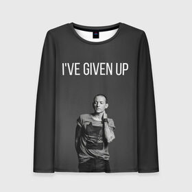 Женский лонгслив 3D с принтом Given Up в Ухте, 100% полиэстер | длинные рукава, круглый вырез горловины, полуприлегающий силуэт | bennington | chester | linkin park | rock | беннингтон | линкин парк | рок | честер