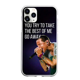 Чехол для iPhone 11 Pro матовый с принтом GO AWAY в Ухте, Силикон |  | bennington | chester | linkin park | rock | беннингтон | линкин парк | рок | честер